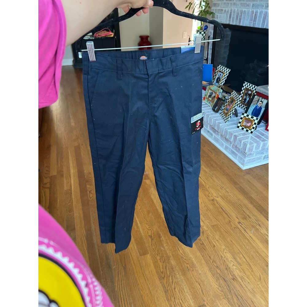 Dickies Boys' classic fit navy pants husky 10 new